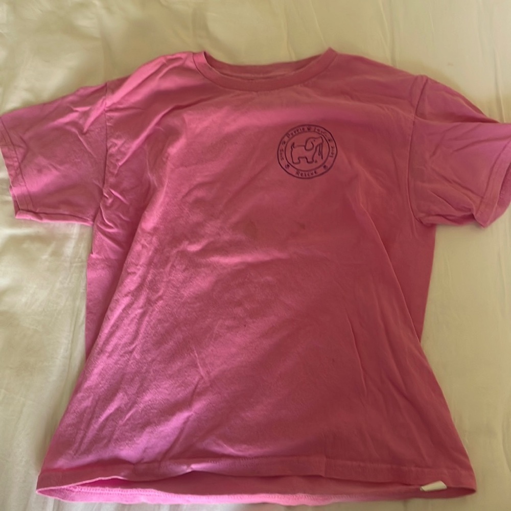 Girls Pink puppy love T shirt